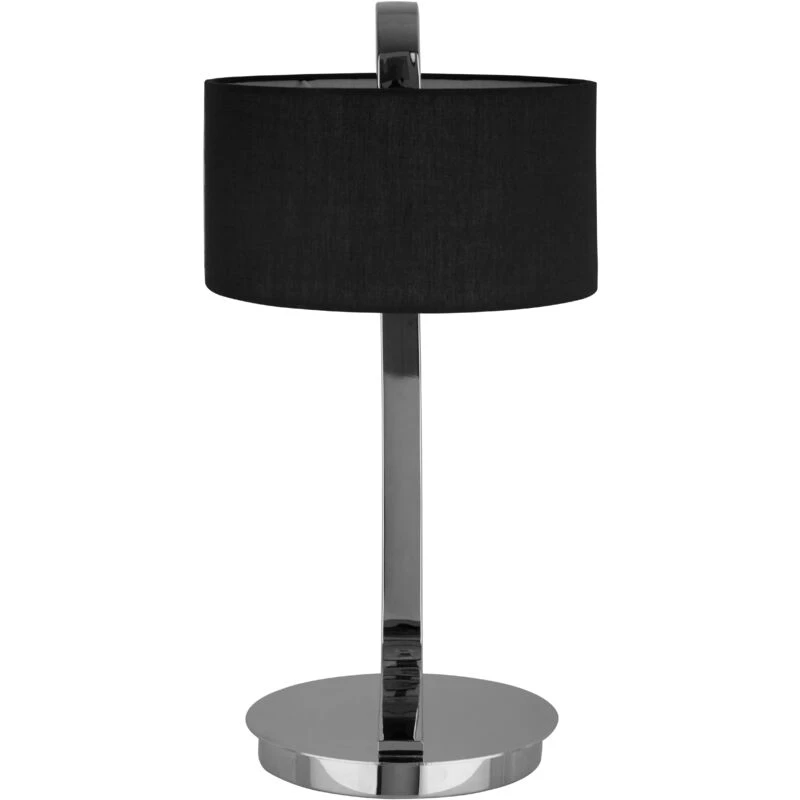Image of Premier Housewares Interiors by Premier Leyna Table Lamp with EU Plug Black unisex