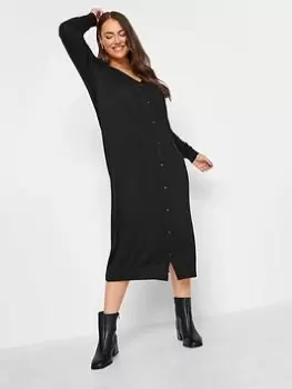 Image of Yours Maxi Cardigan, Black, Size 34-36, Women