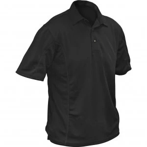 Image of Roughneck Mens Quick Dry Polo Shirt Black M