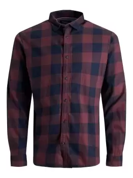 Image of JACK & JONES Checked Plus Size Shirt Men Red