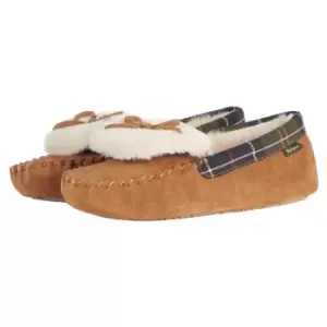 Image of Barbour Womens Darcie Slippers Tan Suede 7