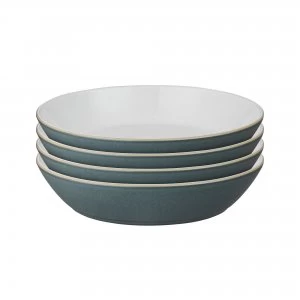 Image of Impression Charcoal Set Of 4 Pasta Bowl
