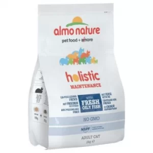 Image of Almo Nature Holistic Blue Fish and Rice Dry Cat Food 2kg