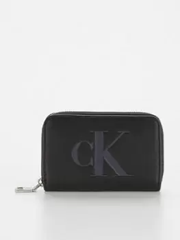 Image of Calvin Klein Jeans Sculpted Med Zip Around Mono - Black