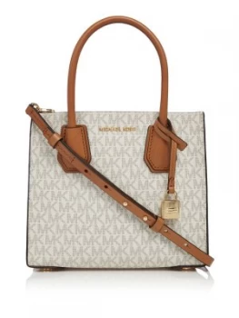 Image of Michael Kors Mercer medium crossbody bag Neutral