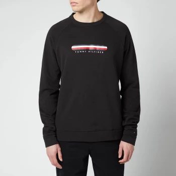 Image of Tommy Hilfiger Mens Centre Logo Track Top - Black - M