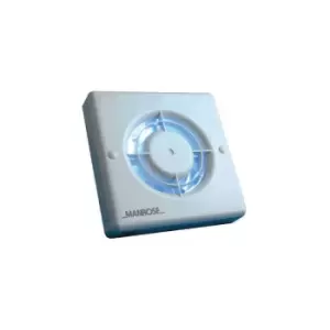 Image of Extractor Fan Toilet Bathroom Quiet Timer 4' 100mm Axial XF100H White - Manrose