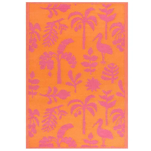 Image of furn. Marula Outdoor/Indoor 100% Recycled Rug - Orange 5025532794277
