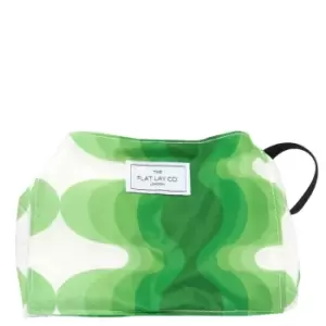 Image of The Flat Lay Co. Open Flat Makeup Bag - Vibey Green