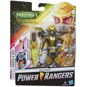 Image of Gold Ranger (Power Rangers Beast Morphers) Action Figure