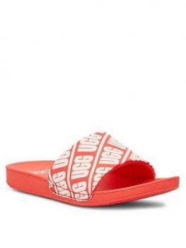 Image of Ugg Logo Beach Sliders - Coral