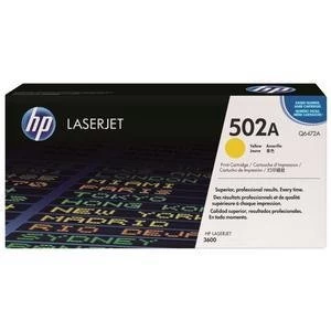 Image of HP 502A Yellow Laser Toner Ink Cartridge