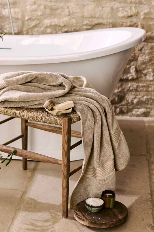 Image of Christy CHRISTY 'Supreme Hygro' Luxury 100% Supima Cotton Pile Towels in Light Brown Size: Guest Towel Light Brown Guest Towel Unisex 5012448880897