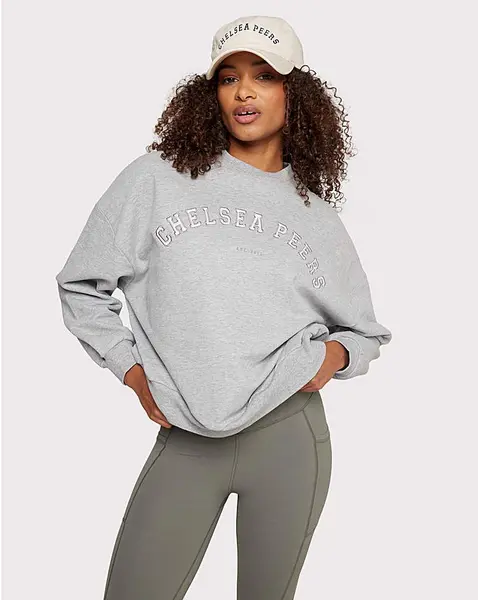 Image of Chelsea Peers Chelsea Peers Branded Sweatshirt Grey Female 16 QV45504