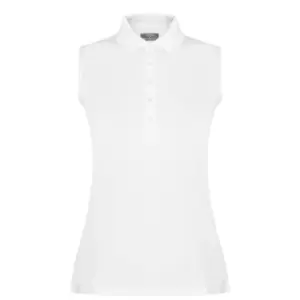 Image of Callaway Sleeveless Essential Polo Shirt Ladies - White