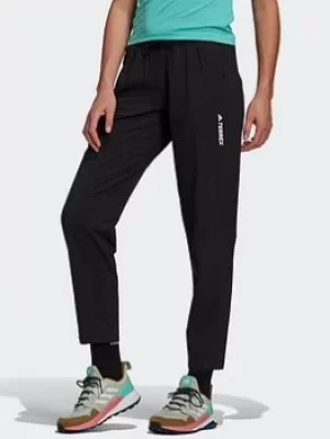 Image of adidas Terrex Liteflex Hiking Tracksuit Bottoms, Green, Size 18, Women