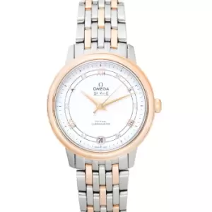 Image of De Ville Prestige Co-Axial 32.7mm Automatic Silver Dial Red Gold Ladies Watch