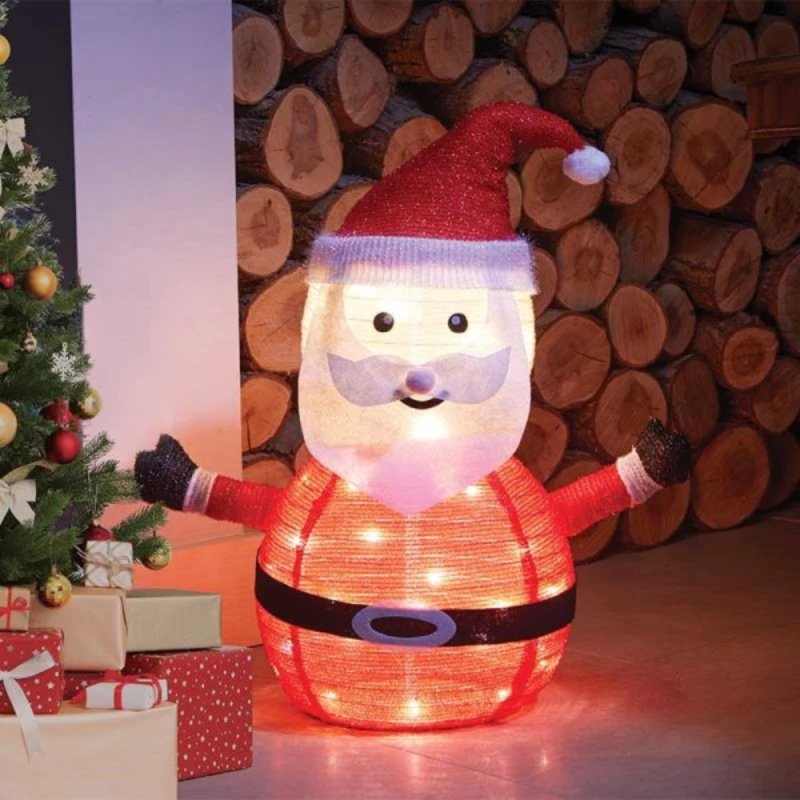 Image of 72cm Battery Operated Light up Pop up Christmas Santa with Warm White LEDs