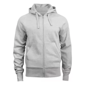 Image of Clique Unisex Adult Harper Melange Full Zip Hoodie (M) (Grey)