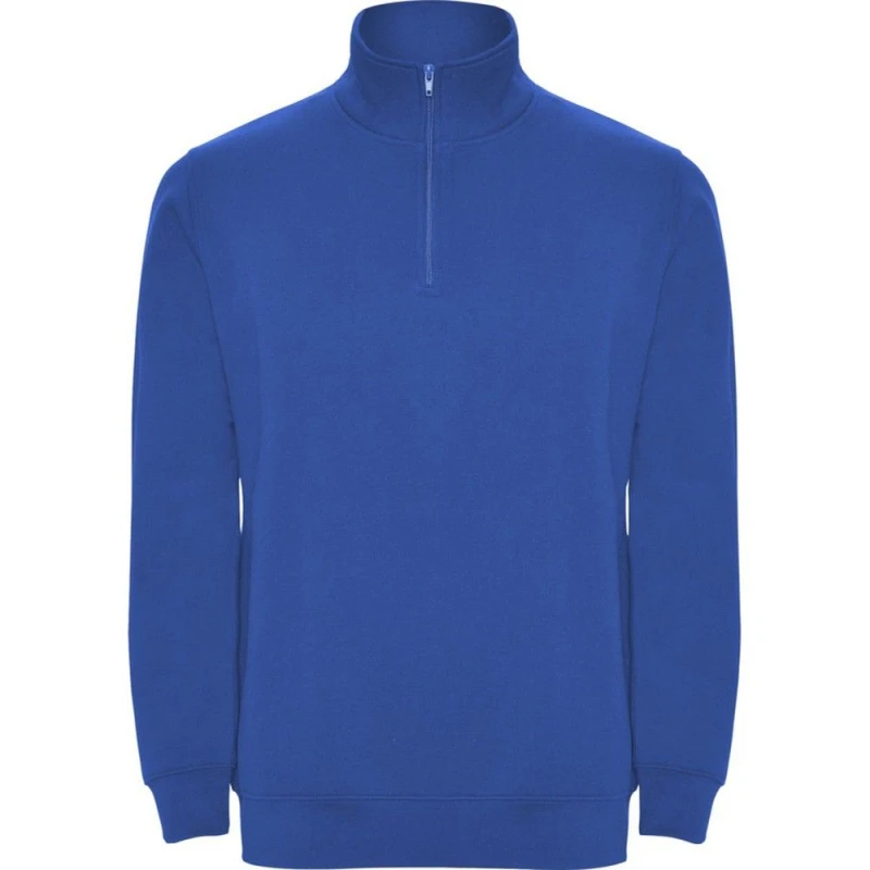 Image of ROLY ROLY Men Aneto Quarter Zip Sweatshirt in Blue Size: Small Blue S Male 5063470837977