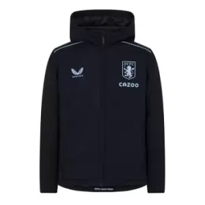 Image of Castore Aston Villa Bench Jacket Juniors - Black