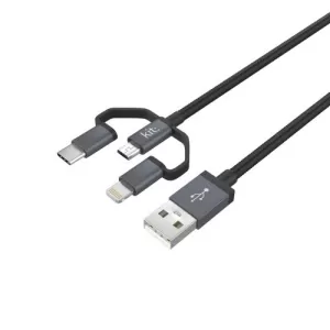 Image of 1m Lightning USBC Micro Cable Space Grey