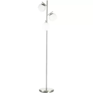 Image of HOMCOM Modern Tree Floor Lamp with 3 Light, for Living Room Bedroom, Silver - Silver