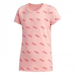 Image of adidas FAVE T Shirt Junior Girls - Glory Pink