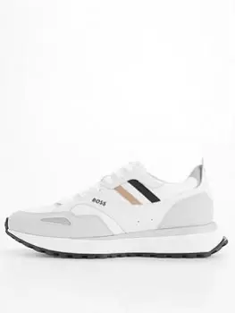 Image of BOSS Jonah Runn Trainer, White, Size 8, Men