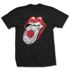 Image of The Rolling Stones - Japan Tongue Unisex XX-Large T-Shirt - Black