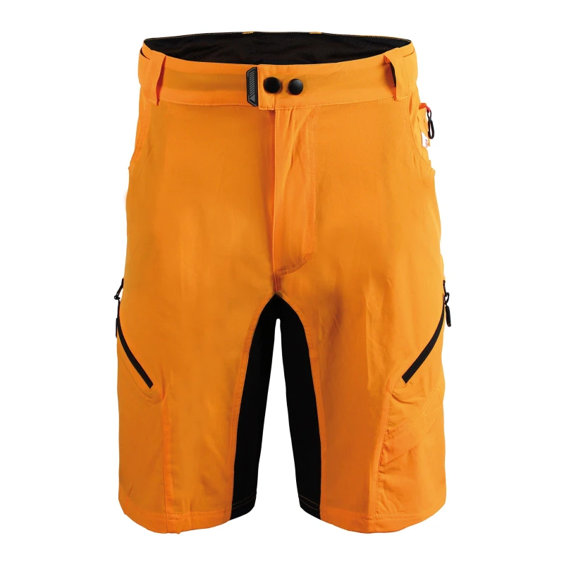 Image of Bicycle Line Mens Trophy Baggy Knee Length MTB Shorts Orange male Small
