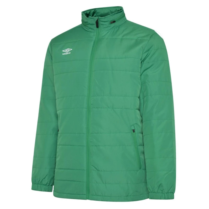 Image of Umbro Umbro Men Club Essential Bench Jacket in Emerald Size: Small Emerald S Male 5063107672186