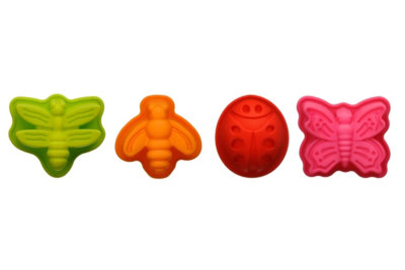 Image of Premier Housewares Silicone Set Of Four Mini Cake Moulds Multi