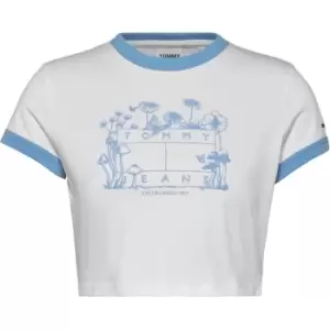 Image of Tommy Jeans Tjw Bby Crp Homegrown 3 Tee - White