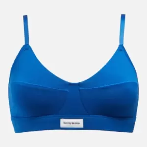 Image of Tommy Hilfiger Unlined Cotton-Blend Bralette - M