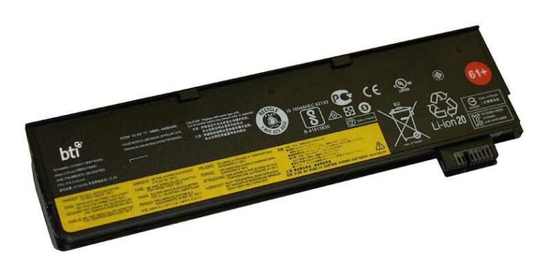 Image of BTI BTI 01AV491 compatible 44Wh 6-cell battery for Lenovo Thinkpad 01AV491-BTI