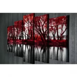 Image of BC007 Multicolor Decorative Canvas Painting (5 Pieces)