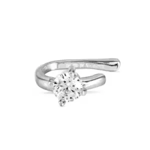 Image of Nomination Sentimental Silver Round CZ Ear Cuff