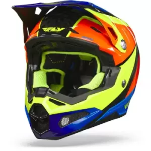 Image of FLY Racing Formula Carbon Prime Helmet Hi-Vis Blue Red M