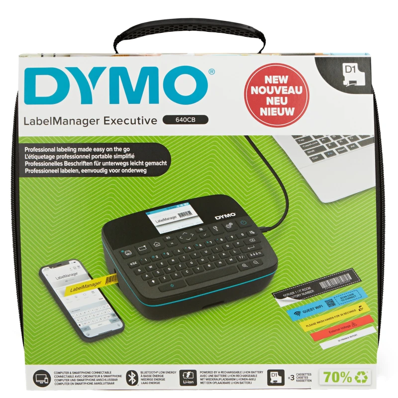 Image of Dymo LabelManager Executive 640CB Thermal Label Printer Kitcase