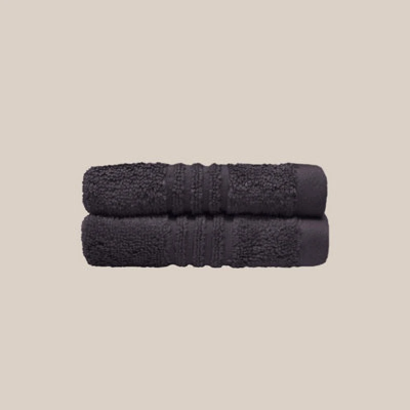 Image of Misona Ultra Soft Bamboo Face Cloths Pack Of 2 - Dark Steel
