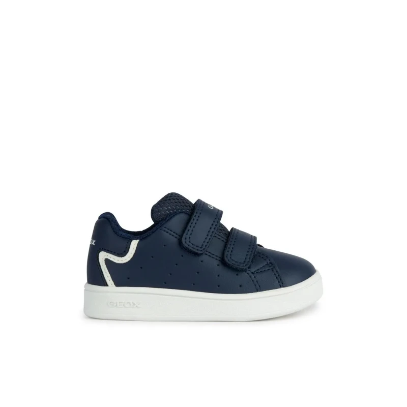 Image of Geox Kids Eclyper Trainers with Touch 'n' Close Fastening Navy Blue Baby 20 (3.5 to 4);23 (6);22 (5 to 5.5);21 (4.5)