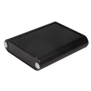 Image of Hammond 1455B802BK Aluminium Enclosure Slimline 80x71.7x19mm Black