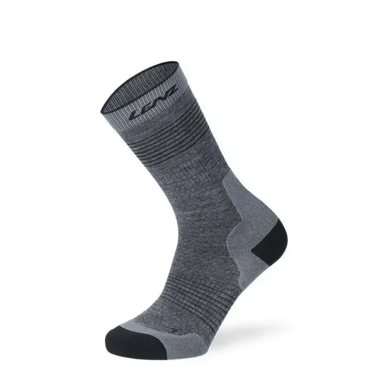 Image of Socks Lenz Merino 1 Mid Gris Unisex 35/38