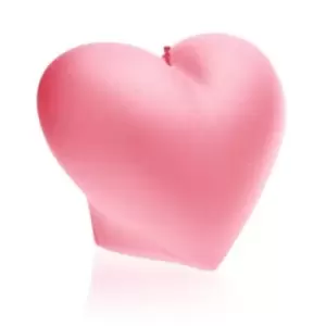Image of Heart Smooth Candle &ndash; Pink