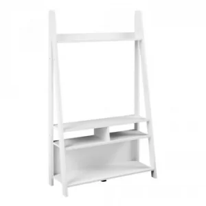 Image of Scandinavia White Ladder TV Unit PARTICAL BOARD
