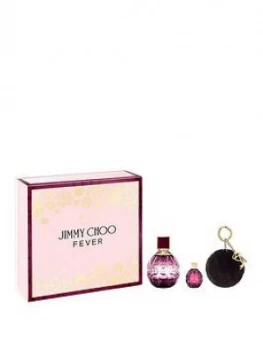 Image of Jimmy Choo Fever Gift Set 60ml Eau de Parfum + Pompom + 4.5Ml Deluxe Miniature