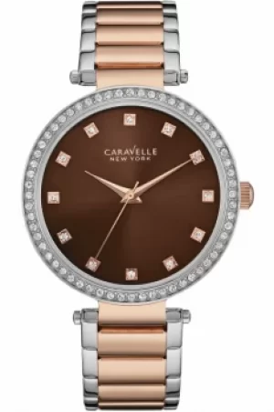 Image of Ladies Caravelle New York T-Bar Watch 45L152