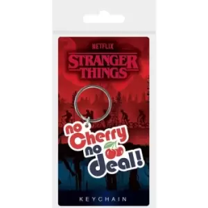 Image of Stranger Things Rubber Keychains No Cherry No Deal 6cm Case (10)