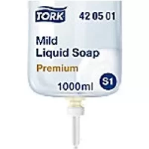 Image of Tork S1/S11 Mild Hand Soap Liquid Fresh Scent Light Yellow 420501 1 L